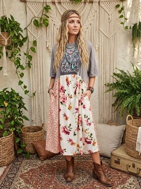 ONE OF A KIND FAITH NO MORE MIDI DRESS XS-XL